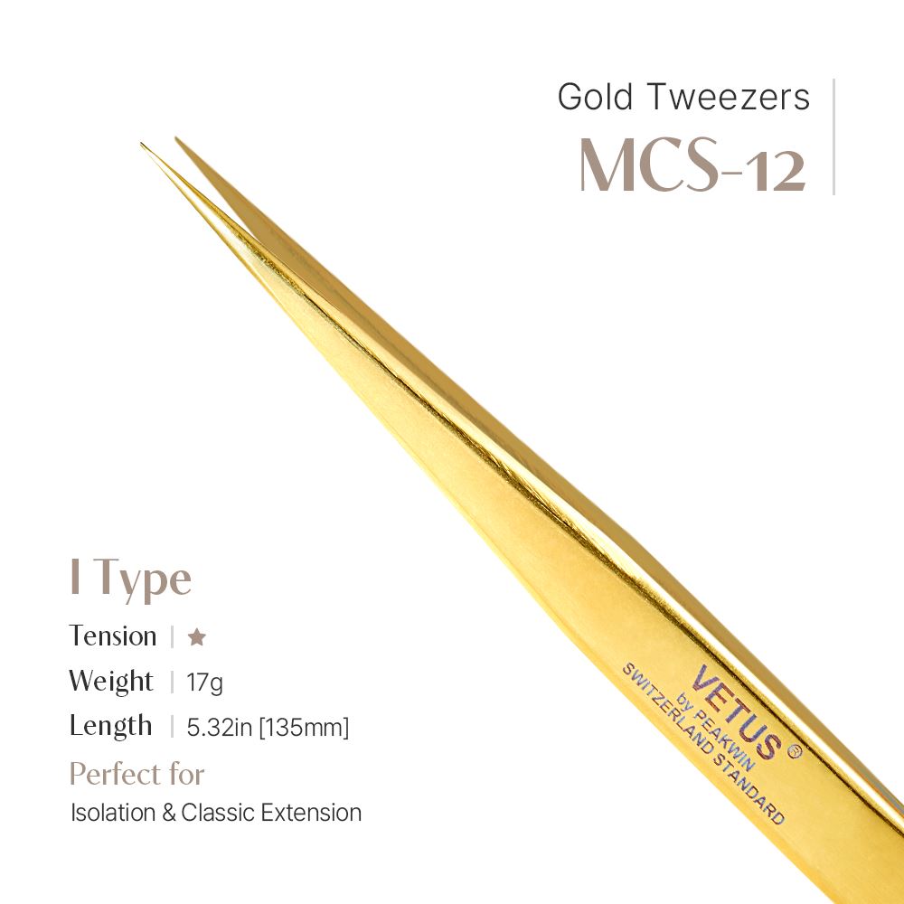 Pinzas doradas - MCS-12 (forma de I)