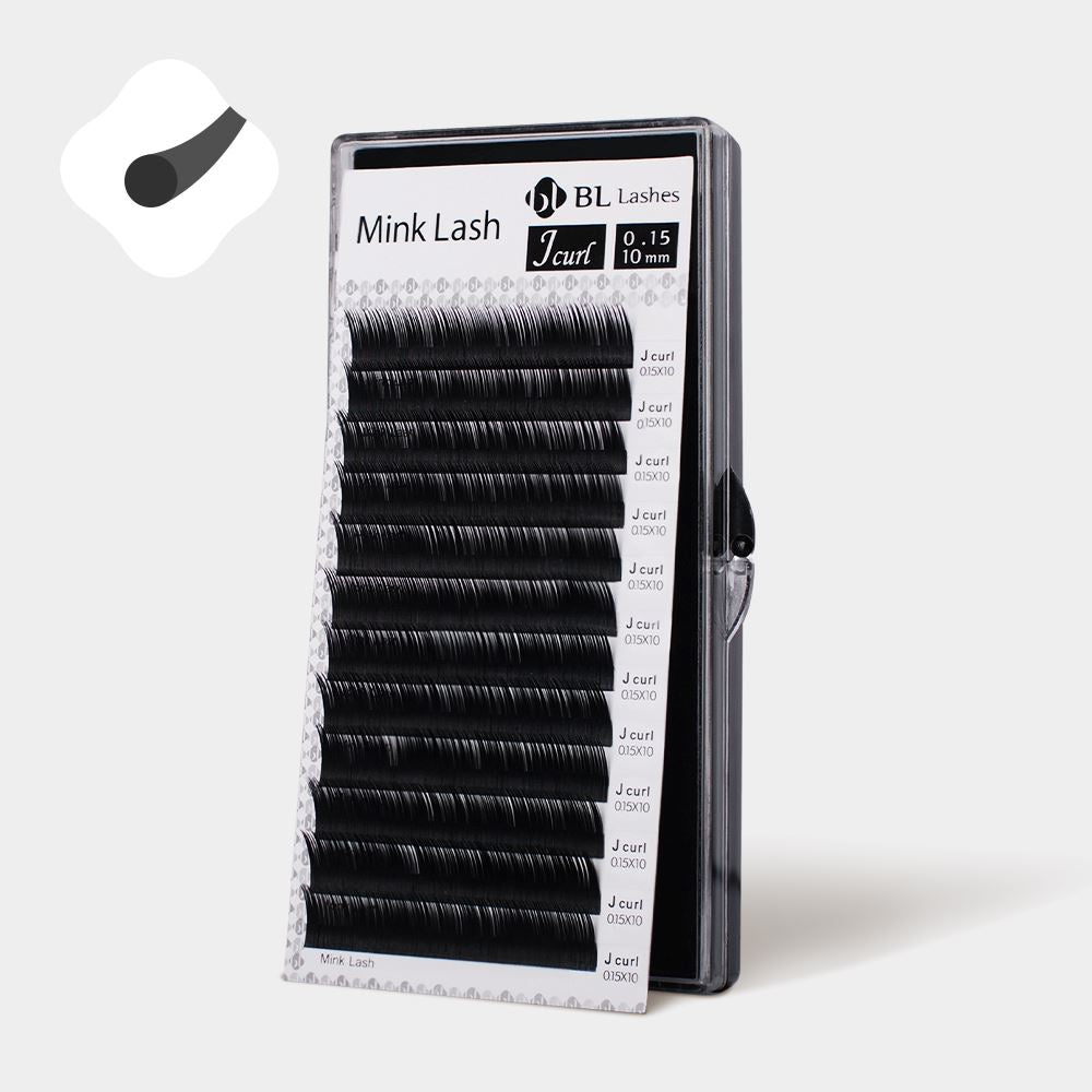 BL Lashes Mink eyelash extensions C curl 0.15 thickness 9mm individual lashes natural soft volume