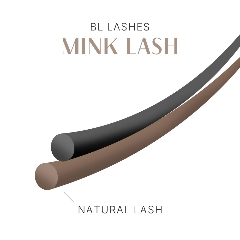 BL Lashes Mink eyelash extensions C curl 0.15 thickness 10mm individual lashes natural soft volume