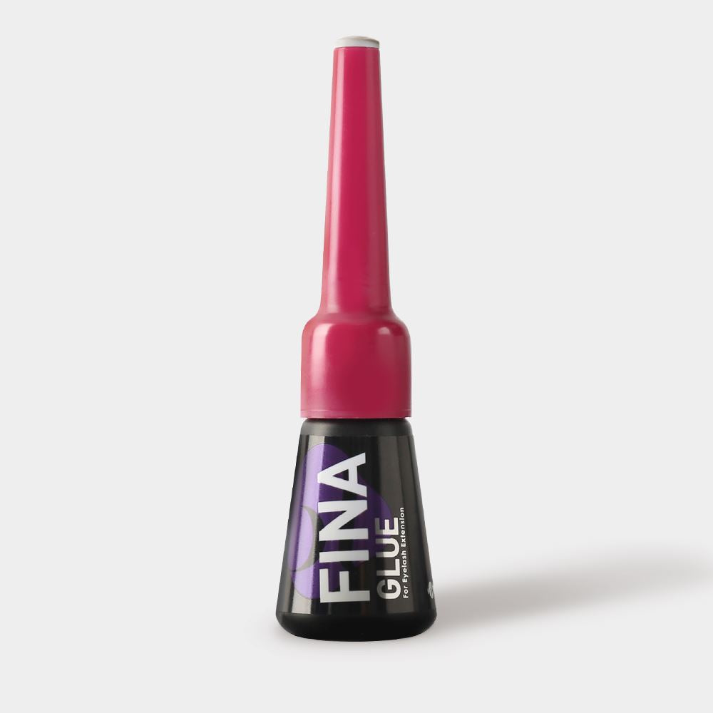 Front view of BL Lashes Fina Glue eyelash extension adhesive bottle. (10g)